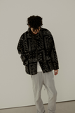 SINCITY (シンシティ) paisley Boa fleece black