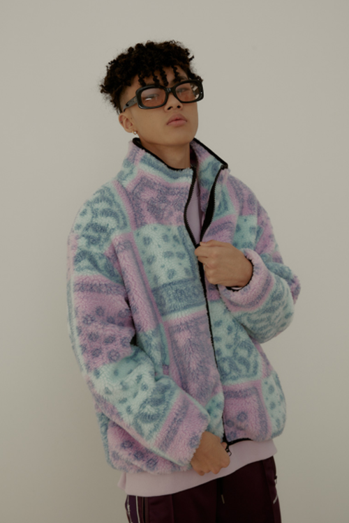 SINCITY (シンシティ) paisley Boa fleece multi