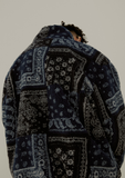 SINCITY (シンシティ) paisley Boa fleece navy