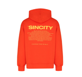 SINCITY (シンシティ) CHANGE THE WORLD HOODIE ORANGE