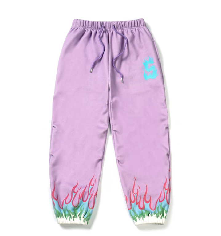 STIGMA(スティグマ)  21 FLAME WIDE HEAVY SWEAT JOGGER PANTS PURPLE