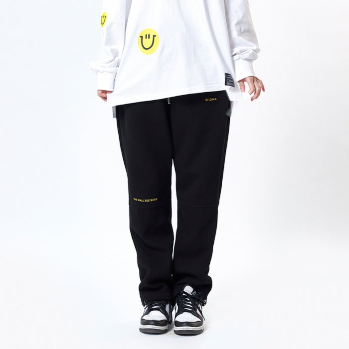 STIGMA(スティグマ)  21 TYPO HEAVY SWEAT JOGGER PANTS BLACK