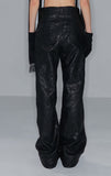 nache(ナチェ)   NEEDLEWORK LEATHER PANTS (UNISEX)