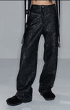 nache(ナチェ)   NEEDLEWORK LEATHER PANTS (UNISEX)