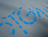 STIGMA(スティグマ)  FLOWER OVERSIZED HEAVY SWEAT HOODIE BLUE GREY