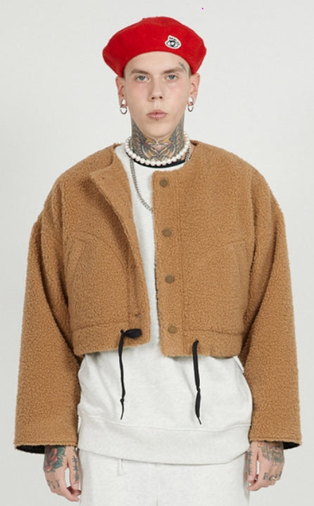 FM91.02 (エフエム91.02) TEDDY BLOUSON_CAMEL