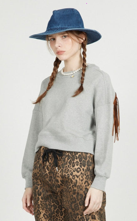 FM91.02 (エフエム91.02) WEST SWEAT SHIRTS_GREY