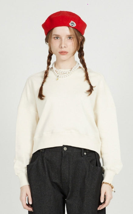 FM91.02 (エフエム91.02) WEST SWEAT SHIRTS_CREAM