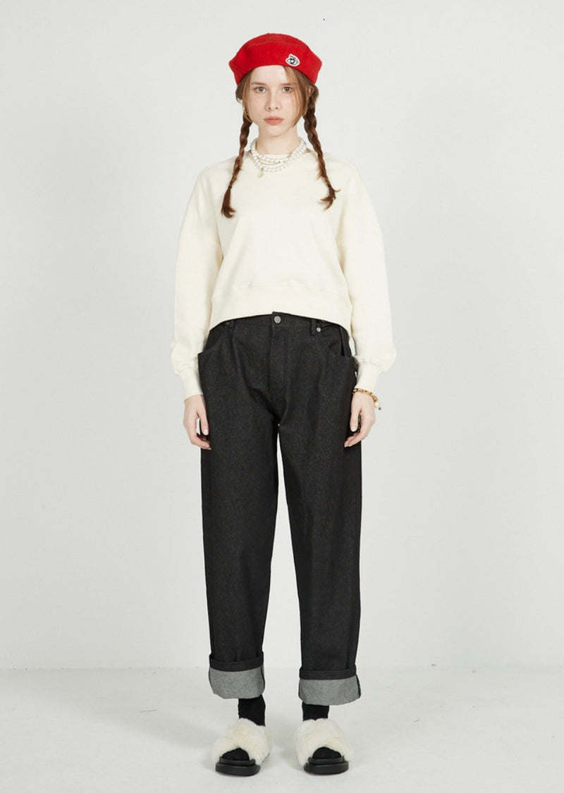 FM91.02 (エフエム91.02) WEST SWEAT SHIRTS_CREAM