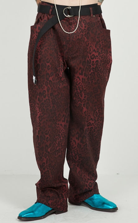 FM91.02 (エフエム91.02) 3 BUTTONS CLUB PANTS_LEOPARD