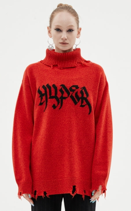 MMIC(エムエムアイシー) DESTROYED EMBLEM PULLOVER