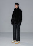 nache(ナチェ)   FAKE FUR HALF COAT (UNISEX)