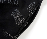 STIGMA(スティグマ)  STITCHED TYPO HEAVY SWEAT JOGGER PANTS BLACK MULTI