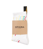 STIGMA(スティグマ)  RAINBOW SKATE SOCKS WHITE