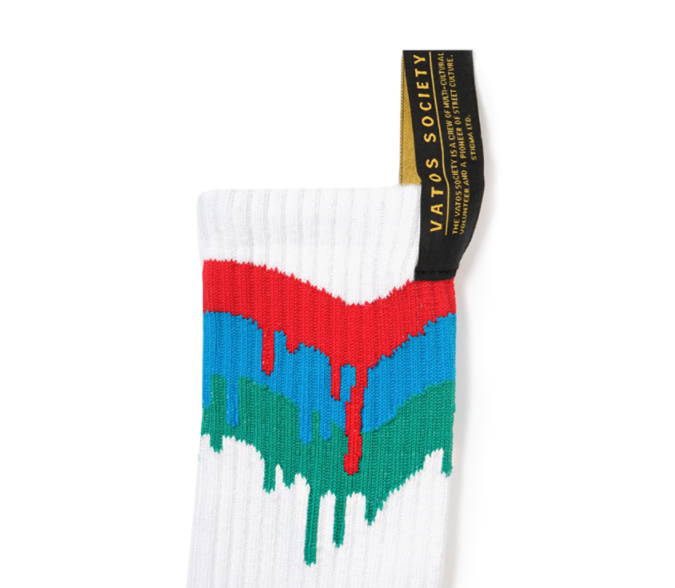 STIGMA(スティグマ)  21 DRIP SKATE SOCKS WHITE