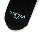 STIGMA(スティグマ)  21 LIGHTNING SKATE SOCKS BLACK