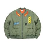 STIGMA(スティグマ)  21 FLAME OVERSIZED MA-1 JACKET LIGHT KHAKI