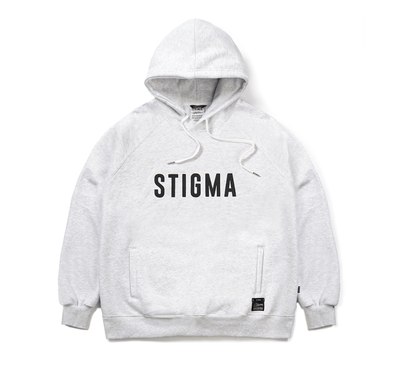 STIGMA(スティグマ)  21 STGM HEAVY SWEAT HOODIE WHITE MELANGE