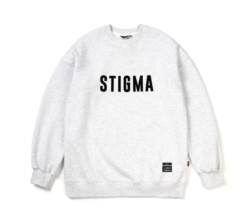 STIGMA(スティグマ)  21 STGM HEAVY SWEAT CREWNECK WHITE MELANGE