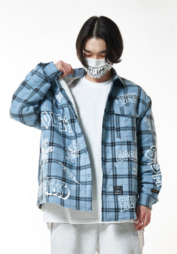 STIGMA(スティグマ)  GORGEOUS OUT SHIRTS BABY BLUE