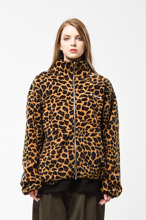 シディスコンマ(SHETHISCOMMA) LEOPARD FLEECE JK
