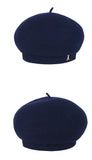 VARZAR(バザール) Stud Logo Wool Beret Navy