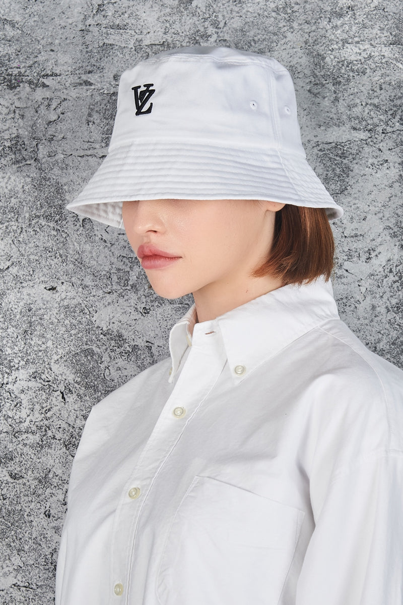VARZAR(バザール) 3D Monogram Color Bucket Hat White