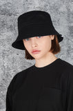 VARZAR(バザール) Monogram Label Color Bucket Hat Black