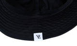 VARZAR(バザール) Monogram Label Color Bucket Hat Black