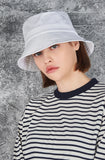 VARZAR(バザール) Monogram Label Color Bucket Hat White