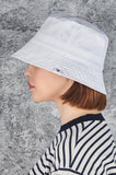 VARZAR(バザール) Monogram Label Color Bucket Hat White