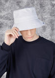 VARZAR(バザール) Monogram Label Color Bucket Hat White