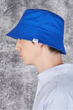 VARZAR(バザール) Monogram Label Color Bucket Hat Blue