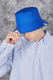 VARZAR(バザール) Monogram Label Color Bucket Hat Blue