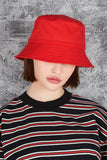 VARZAR(バザール) Monogram Label Color Bucket Hat Red