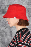 VARZAR(バザール) Monogram Label Color Bucket Hat Red