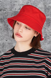 VARZAR(バザール) Monogram Label Color Bucket Hat Red