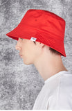 VARZAR(バザール) Monogram Label Color Bucket Hat Red