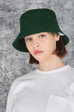 VARZAR(バザール) Monogram Label Color Bucket Hat Green