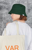 VARZAR(バザール) Monogram Label Color Bucket Hat Green