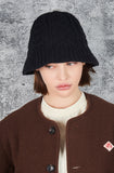 VARZAR(バザール) Stud Logo Knit Bucket Hat Black