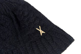 VARZAR(バザール) Stud Logo Knit Bucket Hat Black