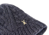 VARZAR(バザール) Stud Logo Knit Bucket Hat Dark Gray