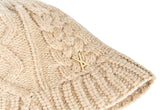 VARZAR(バザール) Stud Logo Knit Bucket Hat Beige