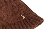 VARZAR(バザール) Stud Logo Knit Bucket Hat Brown