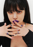 BLACKPURPLE (ブラックパープル) [blacklabel] Side twist square ring.