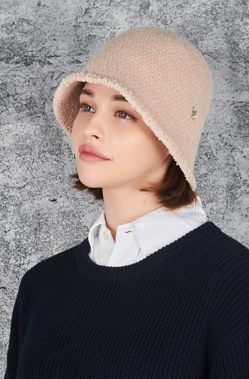 VARZAR(バザール) VZ Stud Wool Bucket Hat Pink