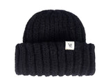 VARZAR(バザール) Monogram Label Long Beanie Black