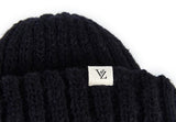 VARZAR(バザール) Monogram Label Long Beanie Black