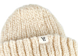 VARZAR(バザール) Monogram Label Long Beanie Ivory